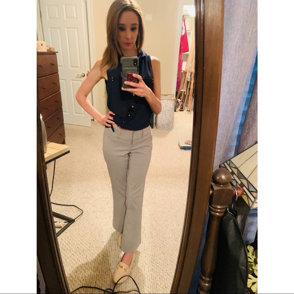The Limited Exact Stretch Dress Pants Petite 00 Grey